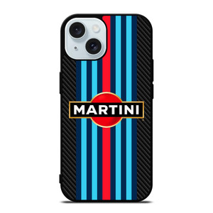 MARTINI RACING TEAM CARBON iPhone 15 Case Cover MARTINI RACING TEAM CARBON iPhone 15 Case Cover