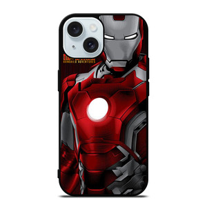 MARVEL IRONMAN STRAIGHT POTRAIT LINE iPhone 15 Case Cover