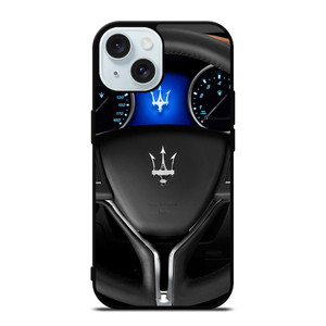 MASERATI STEERING WHEEL LOGO iPhone 15 Case Cover MASERATI STEERING WHEEL LOGO iPhone 15 Case Cover