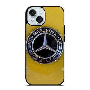 MERCEDES BENZ CAR LOGO YELLOW ICON iPhone 15 Case Cover