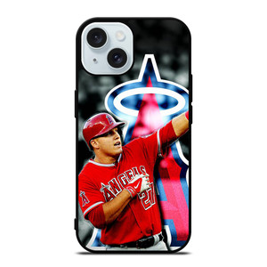 MIKE TROUT LOS ANGELES ANGELS iPhone 15 Case Cover