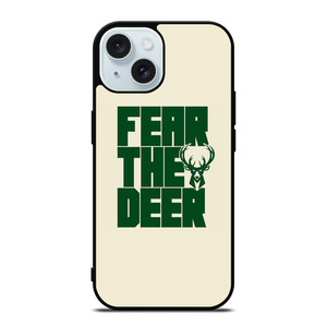 MILWAUKEE BUCKS LOGO BASKETBALL FEAR THE DEER iPhone 15 Case Cover MILWAUKEE BUCKS LOGO BASKETBALL FEAR THE DEER iPhone 15 Case Cover