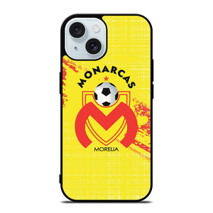 MONARCAS MORELIA LOGO FOOTBALL iPhone 15 Case Cover MONARCAS MORELIA LOGO FOOTBALL iPhone 15 Case Cover
