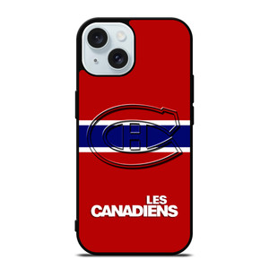 MONTREAL LES CANADIENS STRIPED LOGO iPhone 15 Case Cover