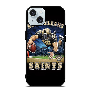 NEW ORLEANS SAINTS NFL ART iPhone 15 Case Cover