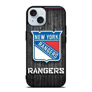NEW YORK RANGERS WOODEN LOGO iPhone 15 Case Cover