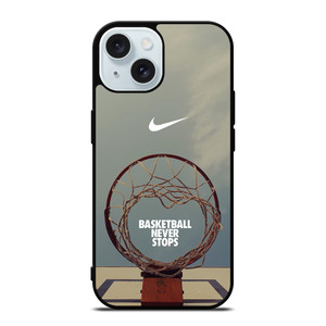 NIKE BASKETBALL NEVER STOPS RING iPhone 15 Case Cover