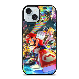 NINTENDO SUPER MARIO KART GAMES iPhone 15 Case Cover