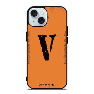 OFF WHITE V LONE LOGO iPhone 15 Case Cover OFF WHITE V LONE LOGO iPhone 15 Case Cover