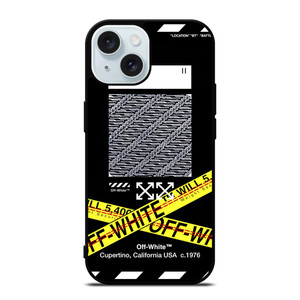 OFF WHITE X BATIK iPhone 15 Case Cover OFF WHITE X BATIK iPhone 15 Case Cover