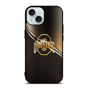 OHIO STATE FOOTBALL GOLD LOGO iPhone 15 Case Cover OHIO STATE FOOTBALL GOLD LOGO iPhone 15 Case Cover
