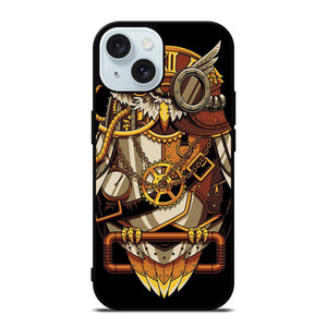 OWL STEAMPUNK iPhone 15 Case Cover OWL STEAMPUNK iPhone 15 Case Cover