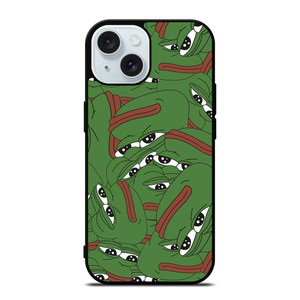PEPE THE SMUG FROG COLLAGE iPhone 15 Case Cover PEPE THE SMUG FROG COLLAGE iPhone 15 Case Cover