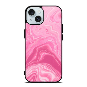 PINK LIQUID TEXTURES iPhone 15 Case Cover PINK LIQUID TEXTURES iPhone 15 Case Cover