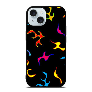 PLAYFUL FIRE PATTERN iPhone 15 Case Cover