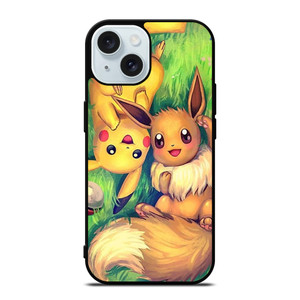 POKEMON EEVEE AND PIKACHU iPhone 15 Case Cover
