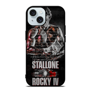 ROCKY BALBOA QUOTE ART iPhone 15 Case Cover ROCKY BALBOA QUOTE ART iPhone 15 Case Cover