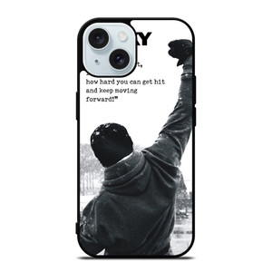 ROCKY BALBOA QUOTES iPhone 15 Case Cover ROCKY BALBOA QUOTES iPhone 15 Case Cover
