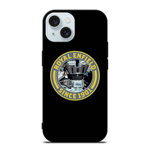 ROYAL ENFIELD ENGINE BADGE iPhone 15 Case Cover