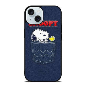 SNOOPY IN POCKET CARTOON iPhone 15 Case Cover SNOOPY IN POCKET CARTOON iPhone 15 Case Cover