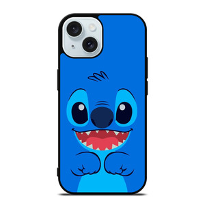 STITCH BLUE CARTOON CHARACTER iPhone 15 Case Cover STITCH BLUE CARTOON CHARACTER iPhone 15 Case Cover