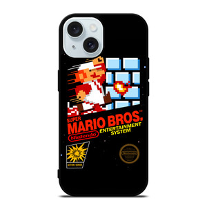SUPER MARIO BROSS RETRO NES iPhone 15 Case Cover SUPER MARIO BROSS RETRO NES iPhone 15 Case Cover