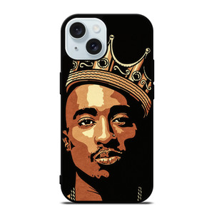 THE KING TUPAC SHAKUR ART iPhone 15 Case Cover THE KING TUPAC SHAKUR ART iPhone 15 Case Cover