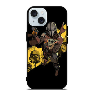 THE MANDALORIAN BABY YODA STAR WARS iPhone 15 Case Cover THE MANDALORIAN BABY YODA STAR WARS iPhone 15 Case Cover