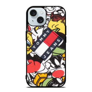 TOMMY HILFIGER LOONEY TUNES ART iPhone 15 Case Cover