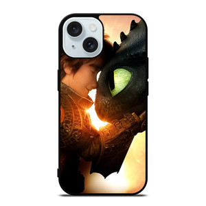 TOOTHLESS AND HICCUP TRAIN YOUR DRAGON iPhone 15 Case Cover