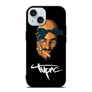 TUPAC SHAKUR ART iPhone 15 Case Cover TUPAC SHAKUR ART iPhone 15 Case Cover