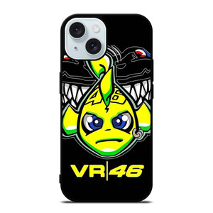 VALENTINO ROSSI 46 LOGO iPhone 15 Case Cover VALENTINO ROSSI 46 LOGO iPhone 15 Case Cover