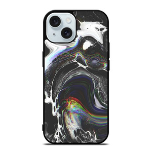 WHITE STONE LIQUID iPhone 15 Case Cover WHITE STONE LIQUID iPhone 15 Case Cover