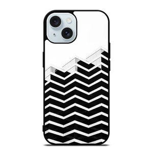 ZIG ZAG HALF PATTERN iPhone 15 Case Cover