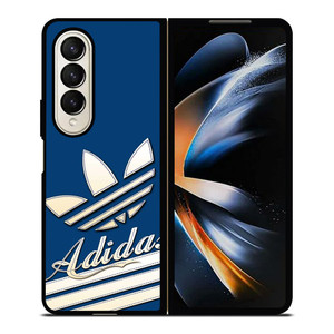 ADIDAS LOGO BLUE RETRO Samsung Galaxy Z Fold 4 Case Cover