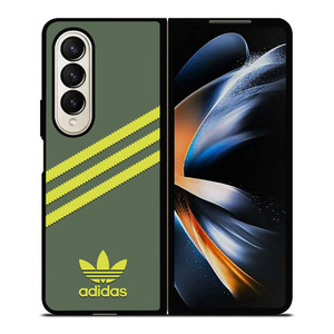 ADIDAS ORIGINALS STRIPES GREEN YELLOW Samsung Galaxy Z Fold 4 Case Cover ADIDAS ORIGINALS STRIPES GREEN YELLOW Samsung Galaxy Z Fold 4 Case Cover
