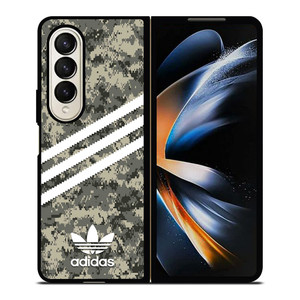 ADIDAS ORIGINALS STRIPES GREY CAMO Samsung Galaxy Z Fold 4 Case Cover ADIDAS ORIGINALS STRIPES GREY CAMO Samsung Galaxy Z Fold 4 Case Cover
