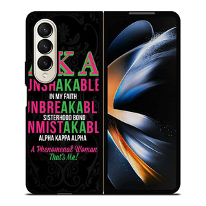 ALPHA KAPPA ALPHA QUOTE Samsung Galaxy Z Fold 4 Case Cover ALPHA KAPPA ALPHA QUOTE Samsung Galaxy Z Fold 4 Case Cover