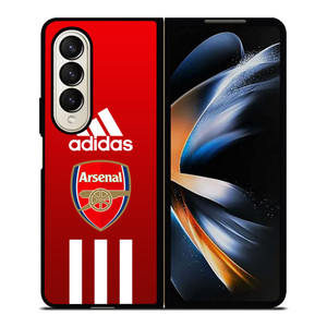 ARSENAL FC ADIDAS STRIPES Samsung Galaxy Z Fold 4 Case Cover ARSENAL FC ADIDAS STRIPES Samsung Galaxy Z Fold 4 Case Cover