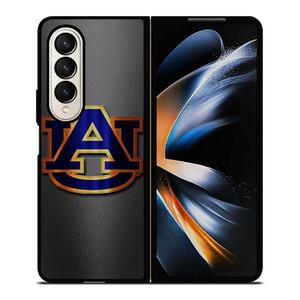 AUBURN TIGERS FOOTBALL LOGO METAL Samsung Galaxy Z Fold 4 Case Cover