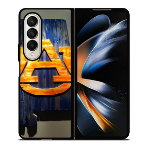 AUBURN TIGERS WOODEN ICON Samsung Galaxy Z Fold 4 Case Cover