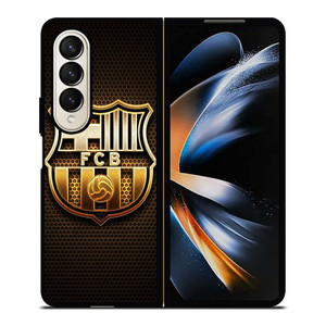 BARCELONA FC GOLD LOGO Samsung Galaxy Z Fold 4 Case Cover