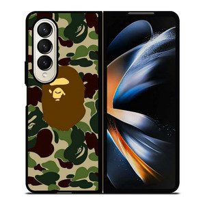 BATHING APE BAPE CAMO Samsung Galaxy Z Fold 4 Case Cover