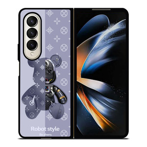 BEARBRICK ROBOT STYLE COOL BEAR Samsung Galaxy Z Fold 4 Case Cover BEARBRICK ROBOT STYLE COOL BEAR Samsung Galaxy Z Fold 4 Case Cover