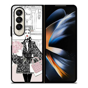 BEAUTY FASHION MEGAN HESS Samsung Galaxy Z Fold 4 Case Cover