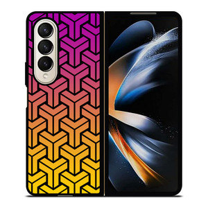 BLACK MAMBA YELLOW PURPLE PATTERN Samsung Galaxy Z Fold 4 Case Cover