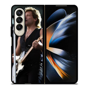 BON JOVI JON AND GUITAR Samsung Galaxy Z Fold 4 Case Cover BON JOVI JON AND GUITAR Samsung Galaxy Z Fold 4 Case Cover