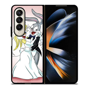 BUGS BUNNY AND LOLA LOVE Samsung Galaxy Z Fold 4 Case Cover BUGS BUNNY AND LOLA LOVE Samsung Galaxy Z Fold 4 Case Cover