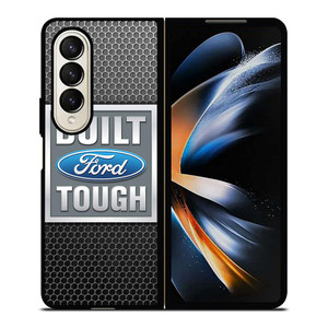 BUILT FORD TOUGH METAL CARBON Samsung Galaxy Z Fold 4 Case Cover