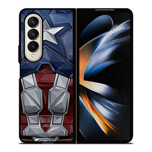 CAPTAIN AMERICA SUIT ARMOR AVENGERS Samsung Galaxy Z Fold 4 Case Cover